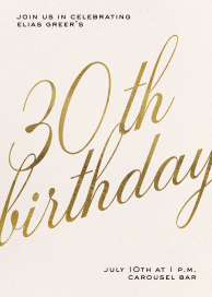 Milestone Script - Invitation by Paperless Post