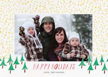 Glittery Tree in the Forest (Photo) - Holiday Card by Mr. Boddington's Studio