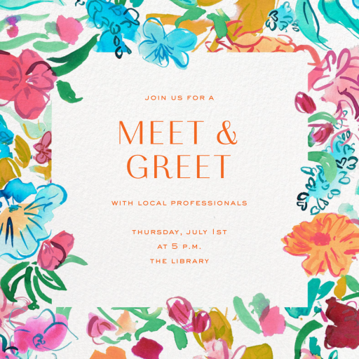 Fresh Flowers - Business Event Invitation by Liberty
