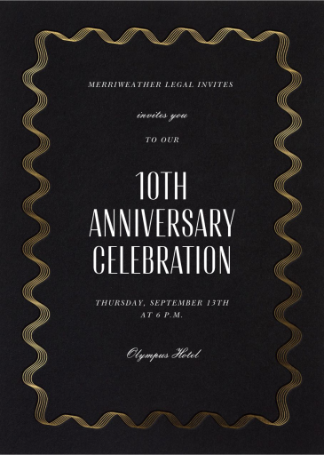 Sound Wave - Business Anniversary Invitation by Paperless Post