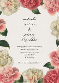 Peony Melange - Wedding Invitation by John Derian