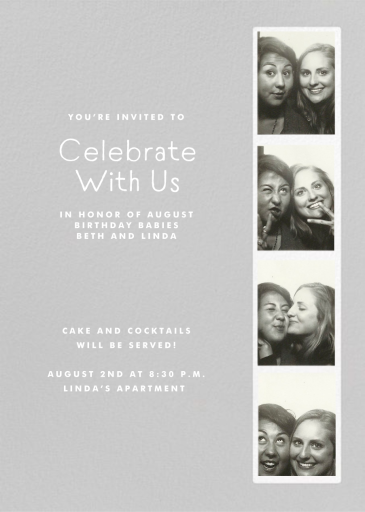 Photo Booth - Birthday Invitation by Paperless Post