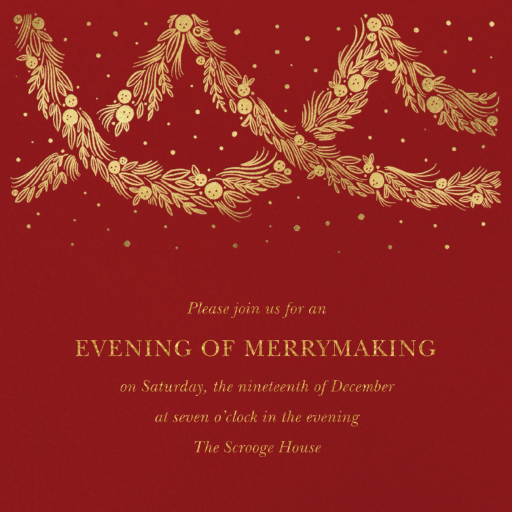 Holiday Drape - Business Event Invitation by Paperless Post