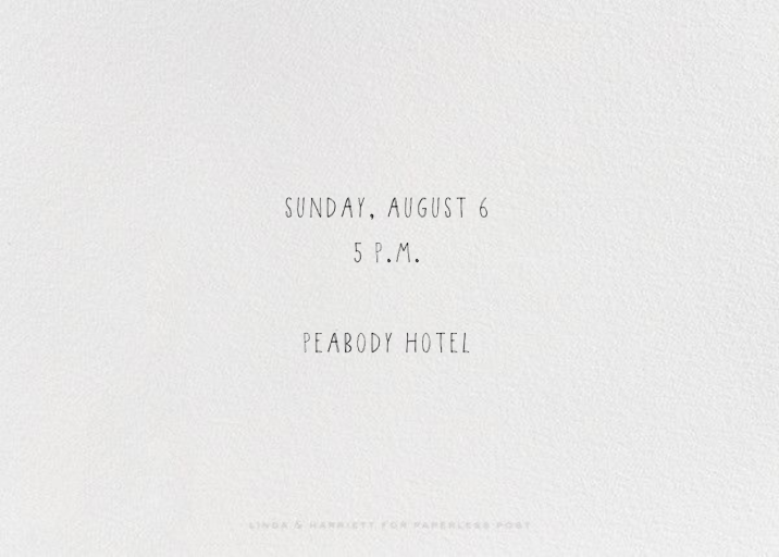 Double Hand Drawn Bordered - Birthday Invitation by Linda and Harriett - Back