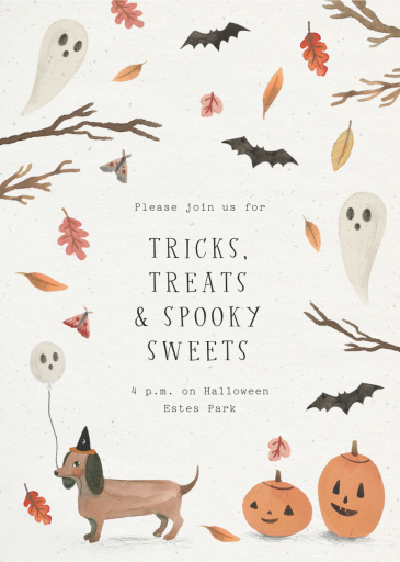 Spooky Pup - Invitation by Merrilee Liddiard