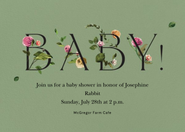 Bambino - Baby Shower Invitation by Venamour