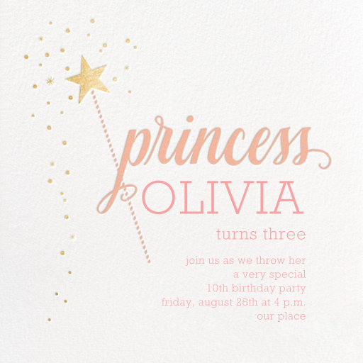 Princess Party - Birthday Invitation by Sugar Paper