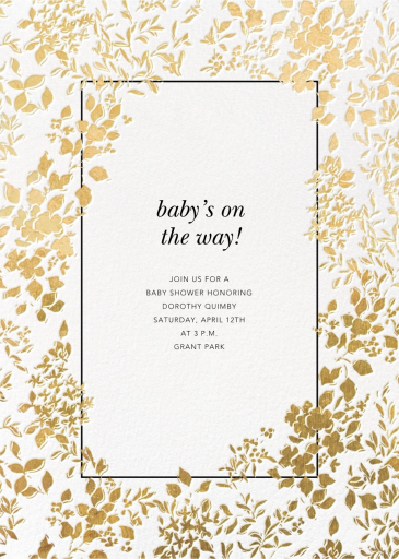 Richmond Park - Baby Shower Invitation by Oscar de la Renta