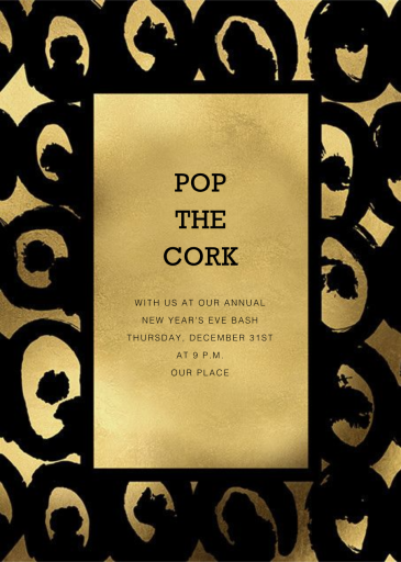 Kissapoollo - New Year's Eve Invitation by Marimekko