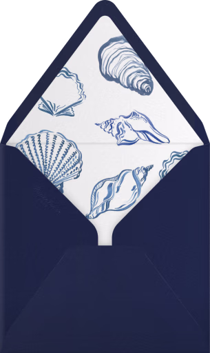 Cerulean Shell - Ten Story Stationery Envelope