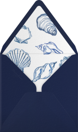 Cerulean Shell - Ten Story Stationery Envelope