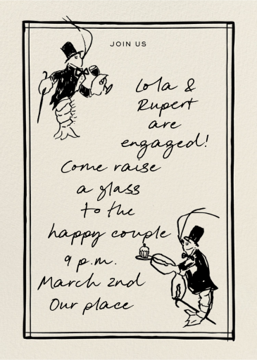 Round of A-Claws - Bridal Shower Invitation by Pulp Templates Co.