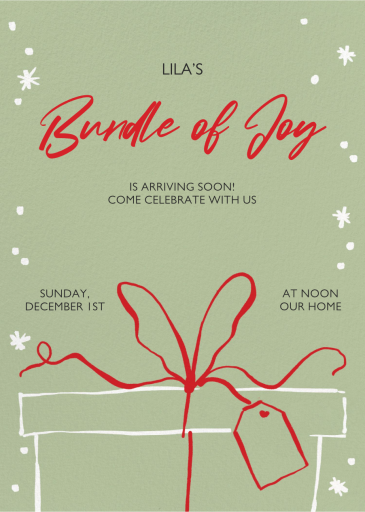 Joyful Gift - Baby Shower Invitation by Paperless Post