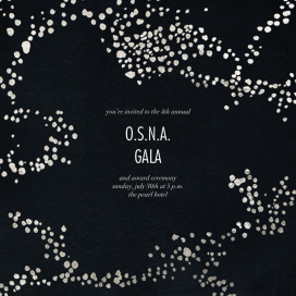 Metallic Paint Splatter - Business Event Invitation by Kelly Wearstler