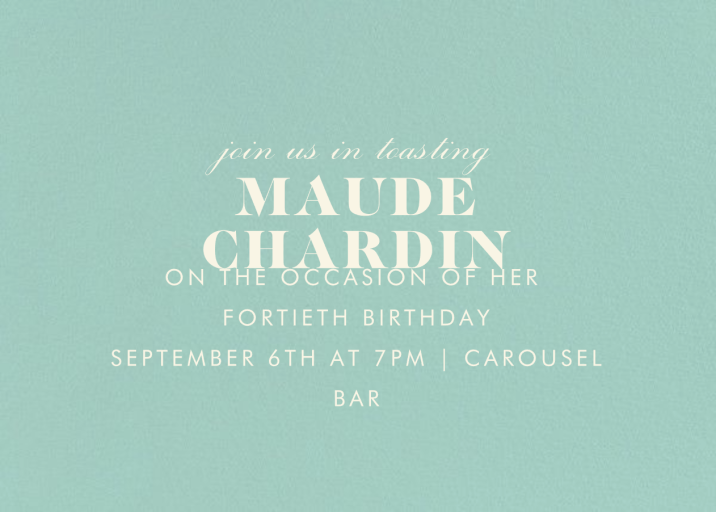 The Occasion - Birthday Invitation by Paperless Post