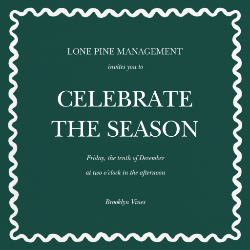 Merry Ribbon (Gina Langford) - Corporate Holiday Party Invitation by Dogwood Hill