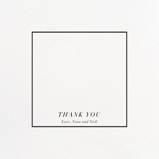Konfetti Photo - Thank You Card by Kelly Wearstler - Back