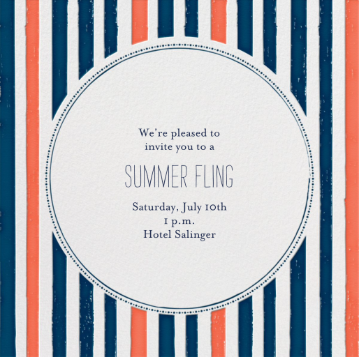 Watch My Swan Dive - Summer Party Invitation by Mr. Boddington's Studio