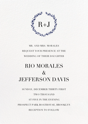 Sonoma - Wedding Invitation by Linda and Harriett