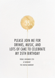 Mylar Balloon - Birthday Invitation by Paperless Post