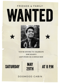 Most Wanted - Bridal Shower Invitation by Paperless Post