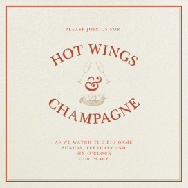 Chicken Wings - Party Invitation by Derek Blasberg