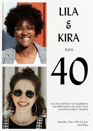 Joint Celebration - Birthday Invitation by Paperless Post