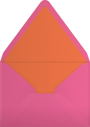 Retro Floral Checkered Invitation Envelope