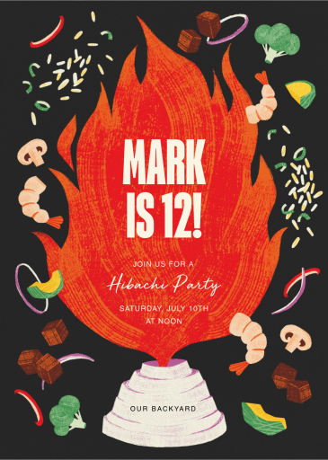 Hibachi - Birthday Invitation by Paperless Post