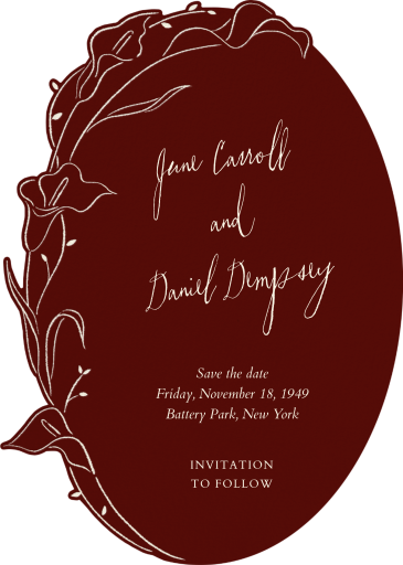 Floral Guirlande - Save the Date by Paperless Post