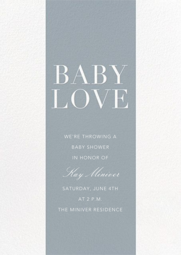 Baby Stripe - Baby Shower Invitation by Sugar Paper