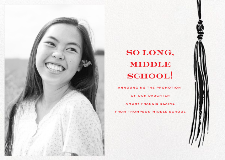 KSNY Tassel (Photo) - Graduation Announcement by kate spade new york