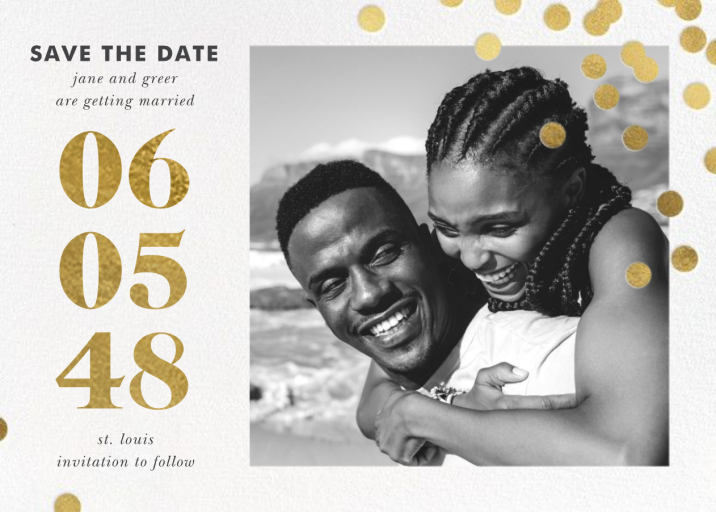 Confetti Ceremony - Save the Date by kate spade new york