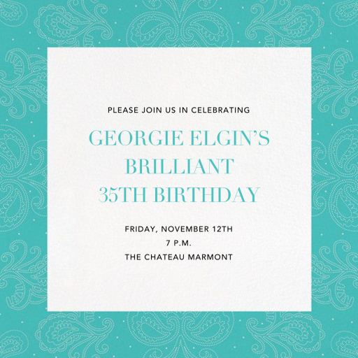 Amalfi (New) - Birthday Invitation by Paperless Post