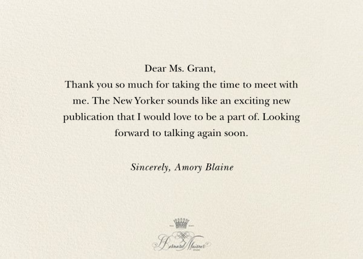 Thank You with Flair by Bernard Maisner - Back