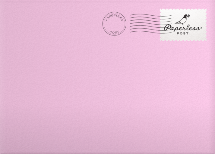 Santa Riding Unicorn Holiday Card Envelope