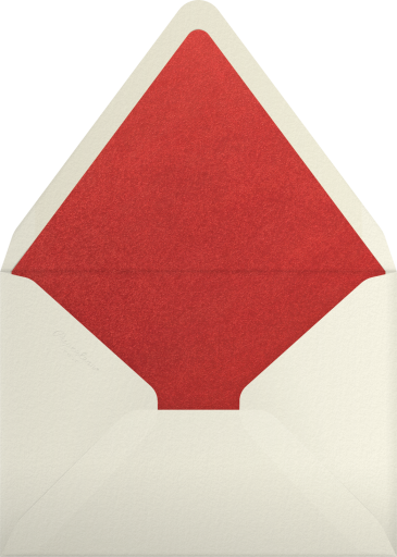 Photo Holly & Pine Frame Card Envelope