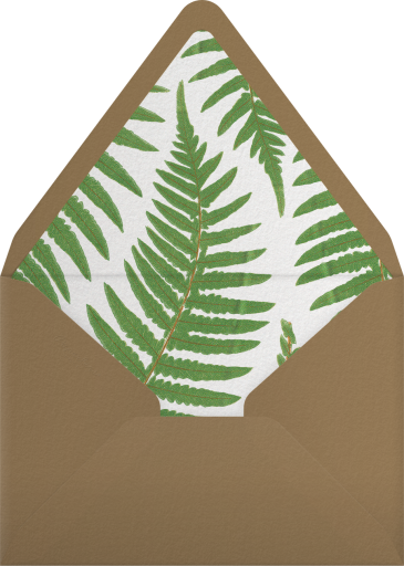 Fern Fronds (Save the Date) - John Derian Envelope