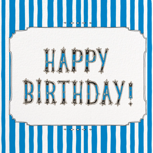 Cirque Happy Birthday - Birthday Card by Paperless Post