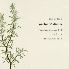 Rosemary - Business Dinner Invitation by Paperless Post