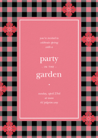 Garden Gingham - Invitation by kate spade new york