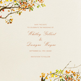 Autumn Boughs (Save the Date) by Felix Doolittle