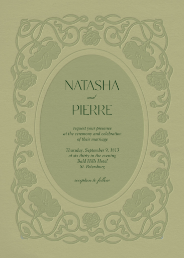 Embossed Vines - Invitation by Paperless Post