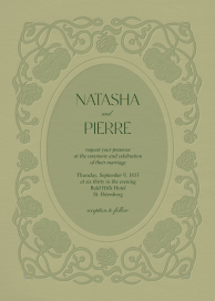 Embossed Vines - Wedding Invitation by Paperless Post