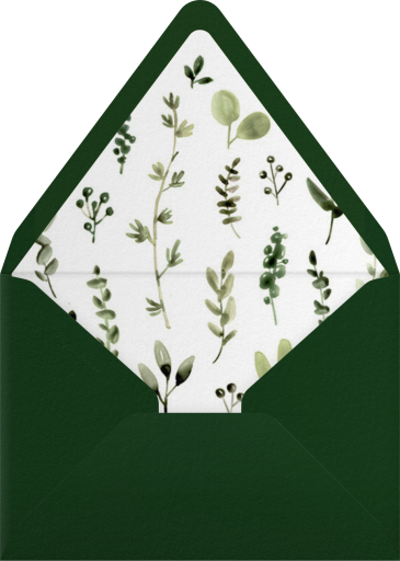 Mountain Greenery Inset - Paperless Post Envelope