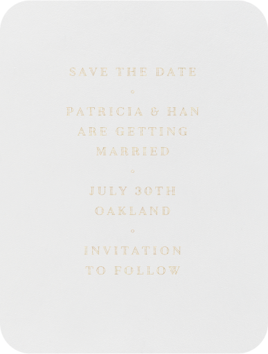 Lacquer (Save The Date) by Crane & Co.