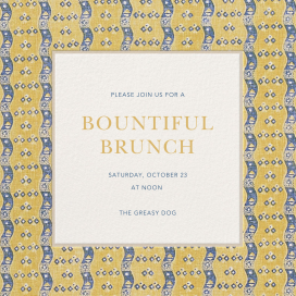 Chenille - Brunch Invitation by Schumacher