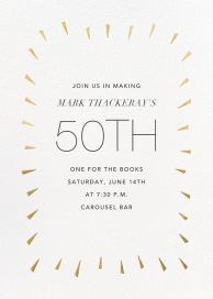 Éclat - 50th Birthday Invitation by Paperless Post