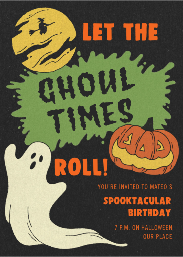 Ghoul Times - Birthday Invitation by Paperless Post
