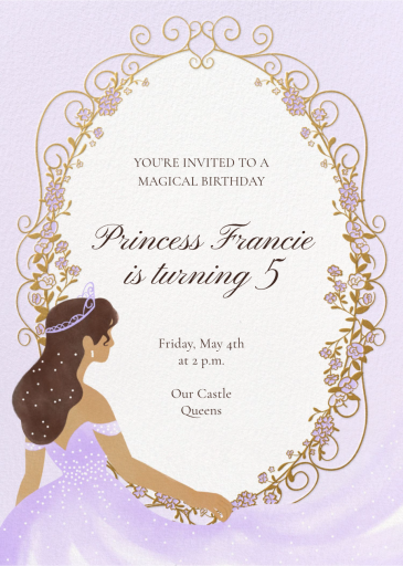 Sparkling Princess - Birthday Invitation by Paperless Post